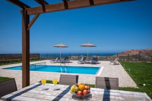 Villa Giasemi mit Ausblicke auf das Ägäische Meer und nah zum Strand